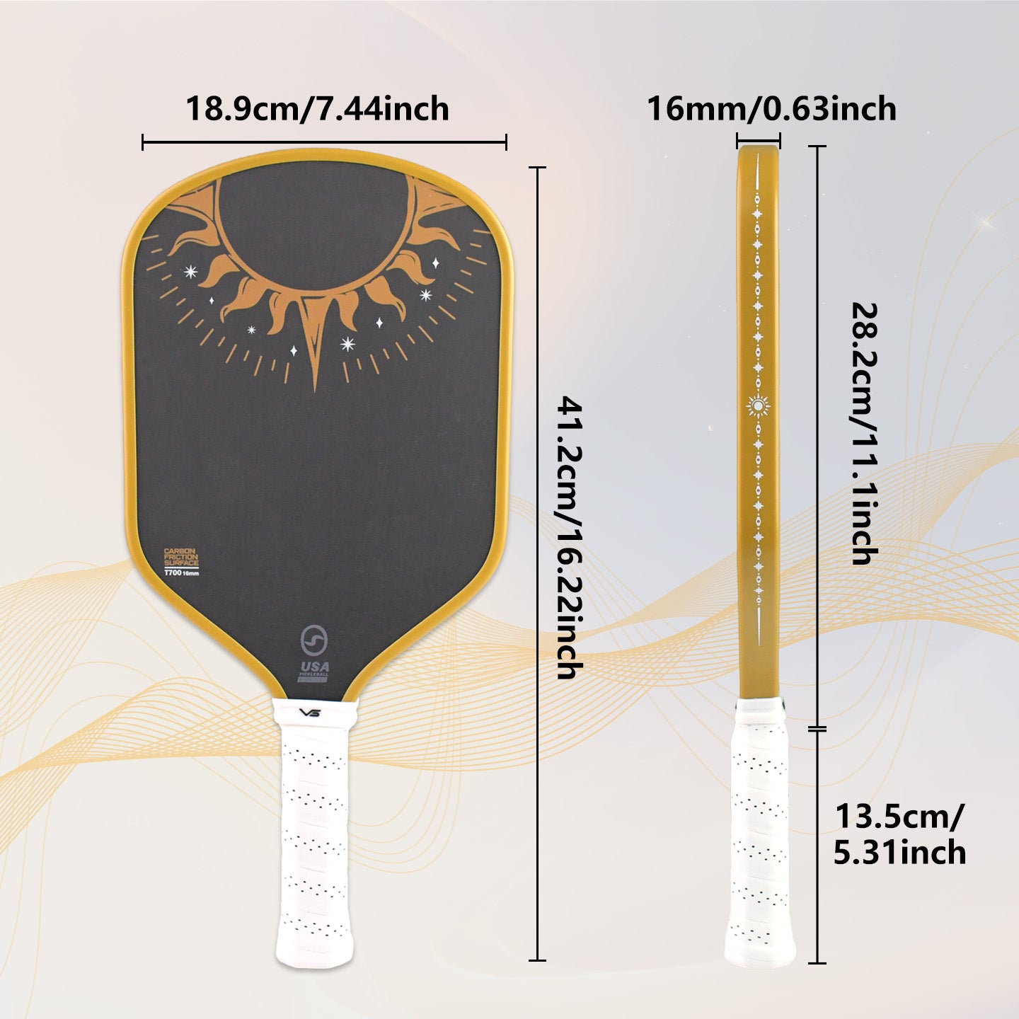 VISPINVO VS-Sun god Pickleball Paddles