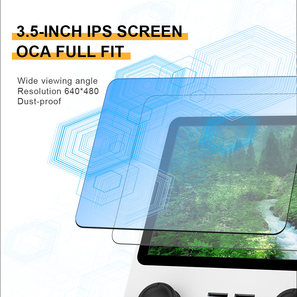POWKIDDY RGB20S 3.5-Inch 4:3 IPS OGA Screen Open Source Handheld Game Console RK3326 Special Back Button Children's Gifts