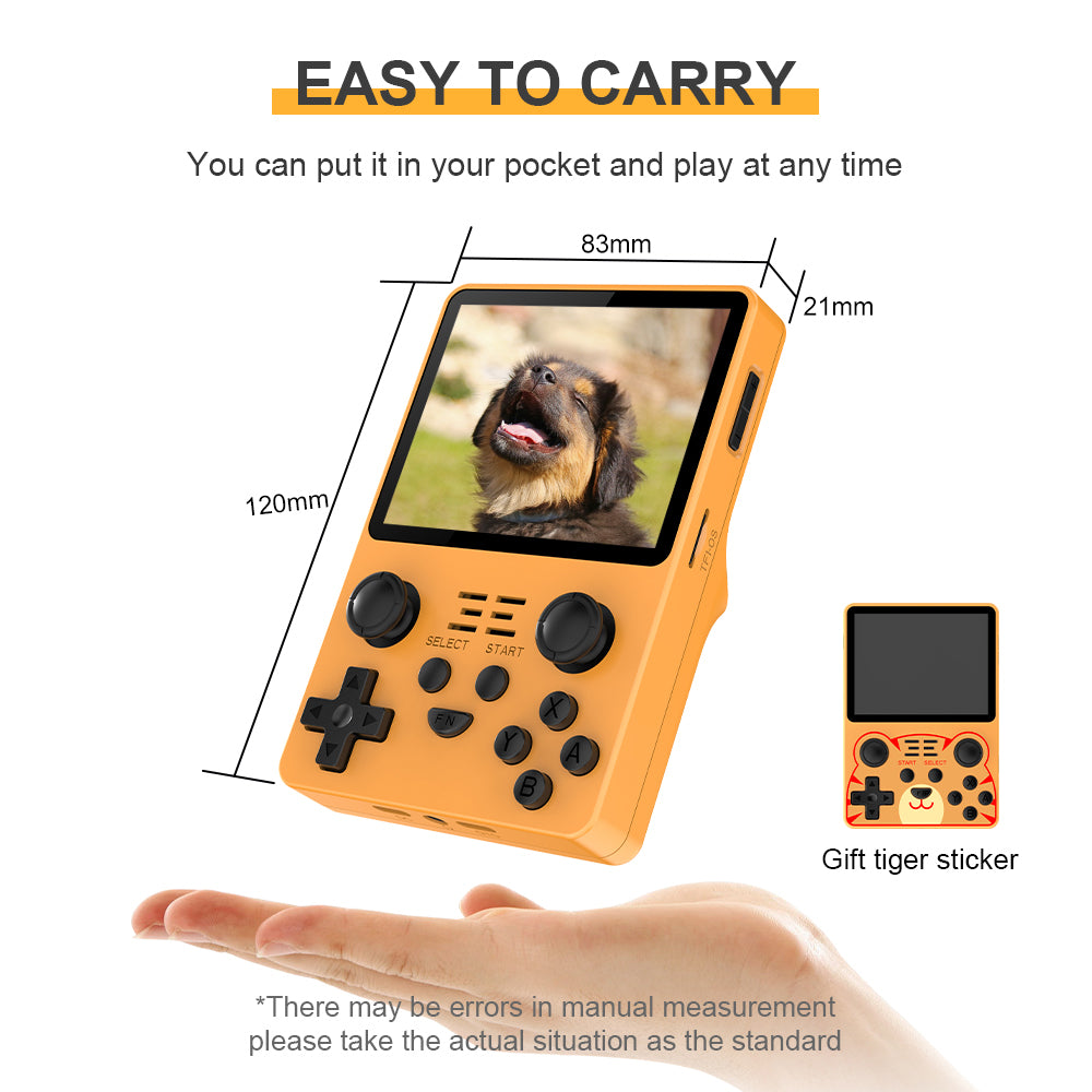 POWKIDDY RGB20S 3.5-Inch 4:3 IPS OGA Screen Open Source Handheld Game Console RK3326 Special Back Button Children's Gifts