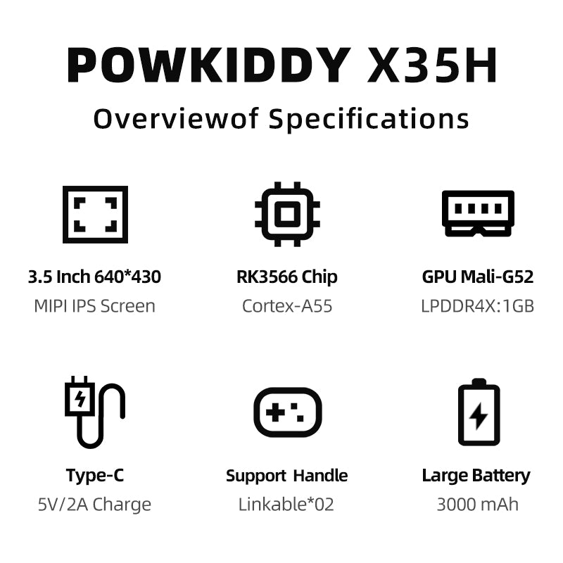 POWKIDDY X35H Handheld Game Console