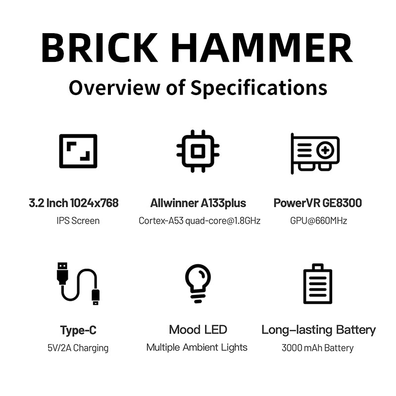 NEW TRIMUI BRICK HAMMER HANDHELD CONSOLE