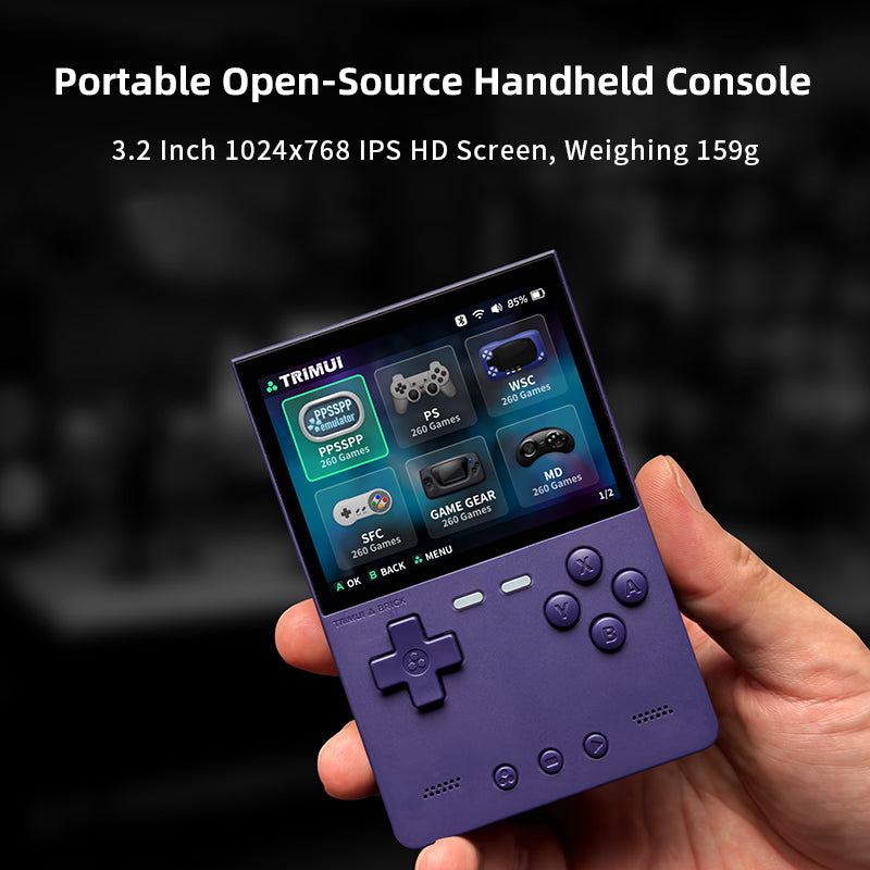 Trimui Brick Handheld Game Console