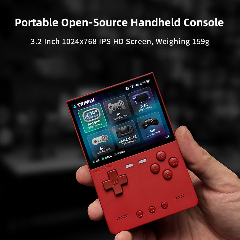 Trimui Brick Handheld Game Console