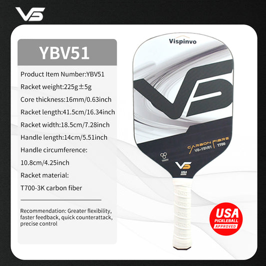 USAPA Approved VISPINVO YBV51 Pickleball Paddles
