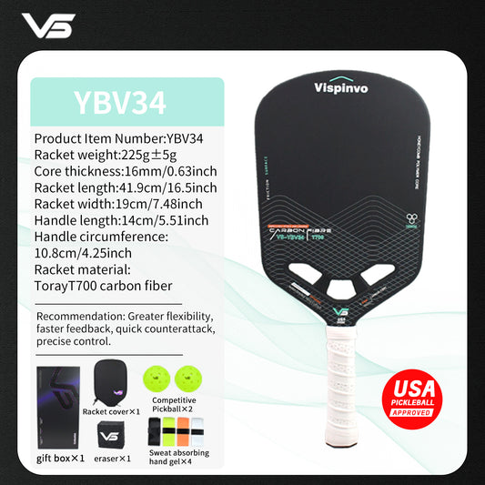 USAPA Approved VISPINVO YBV34 Pickleball Paddles