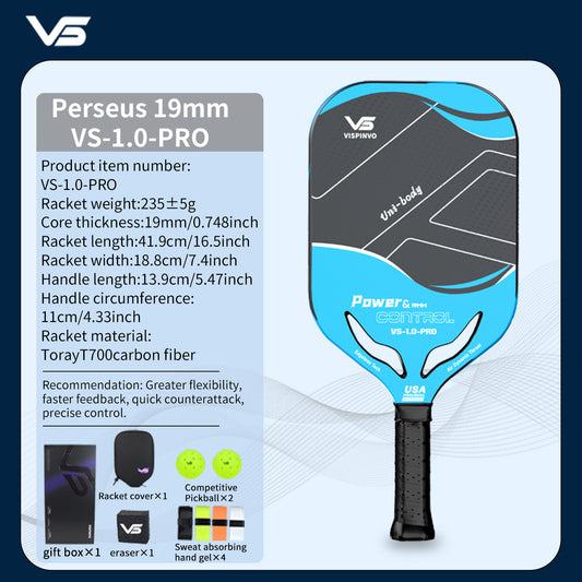 USAPA Approved VISPINVO 1.0-PRO Pickleball Paddles