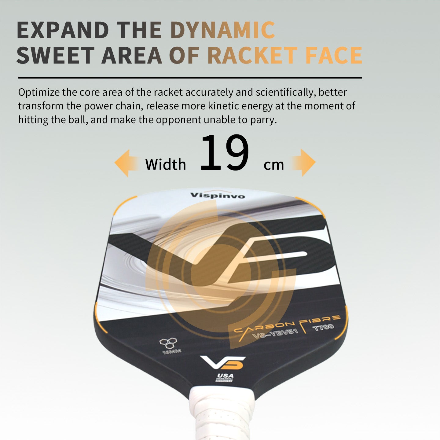 USAPA Approved VISPINVO YBV51 Pickleball Paddles