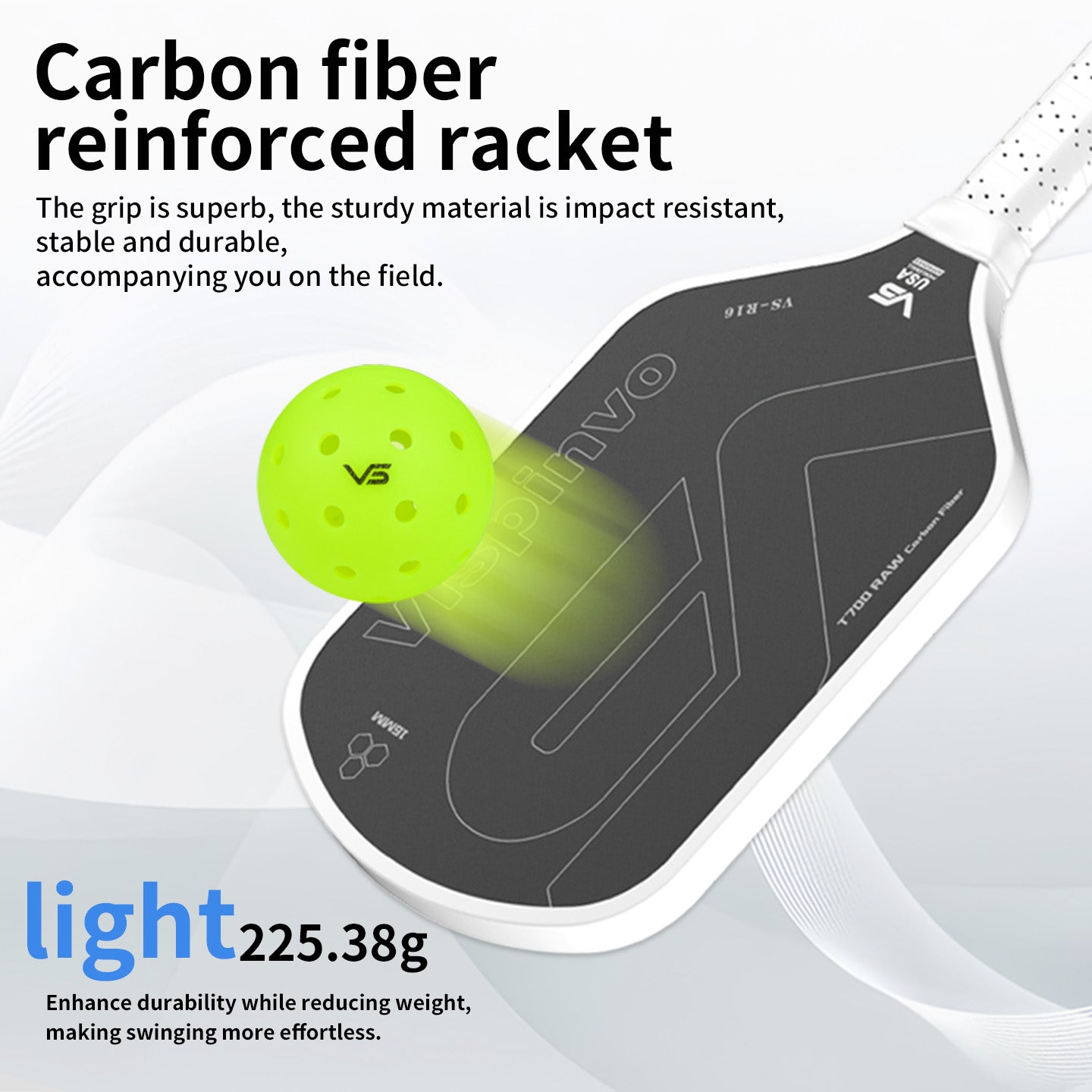 USAPA Approved VISPINVO R16 Pickleball Paddles