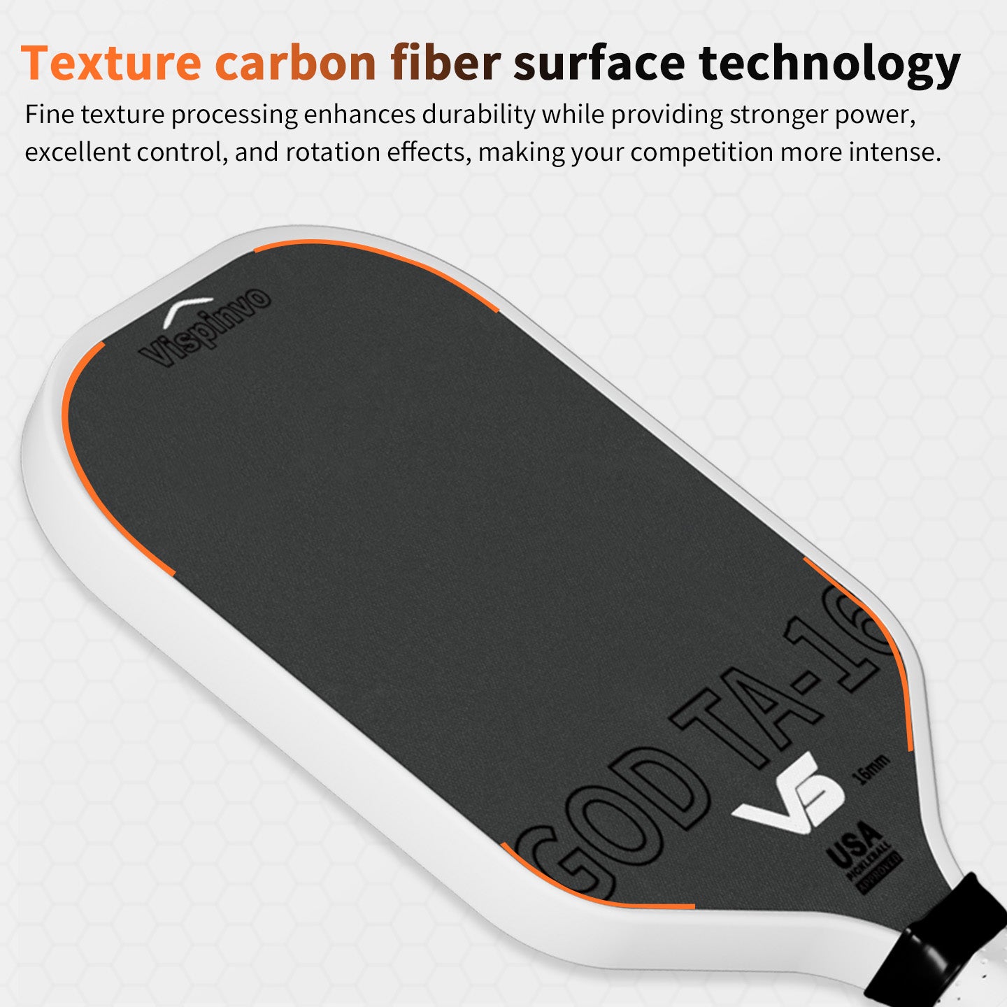 USAPA Approved VISPINVO GOD TA-16  Pickleball Paddles