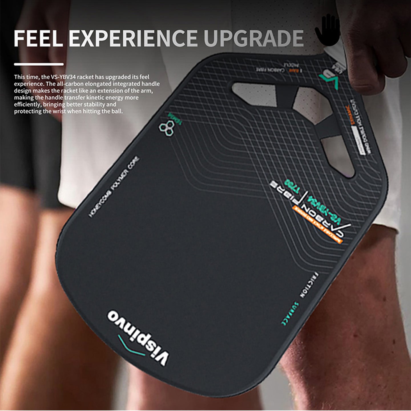 USAPA Approved VISPINVO YBV34 Pickleball Paddles