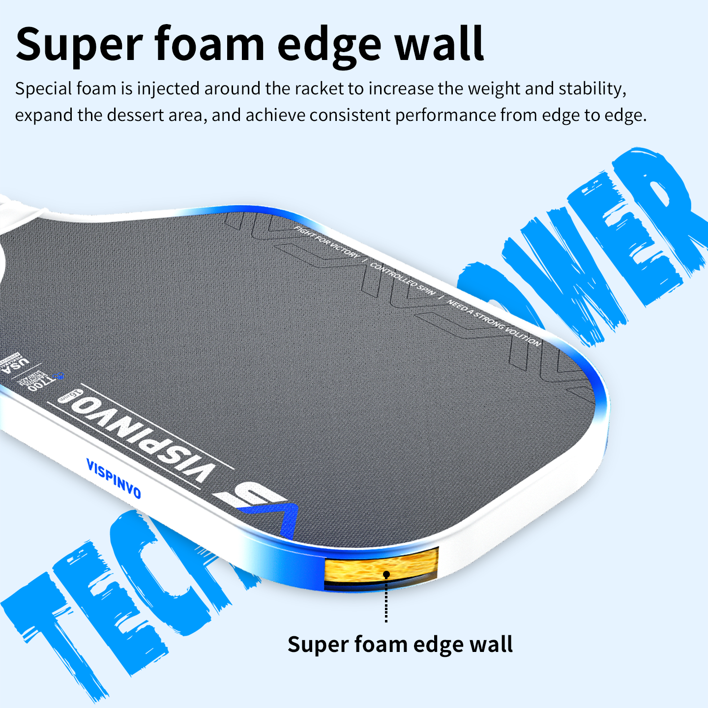 VISPINVO VS-Apex Series-Jing Hong 16mm Pickleball Paddles