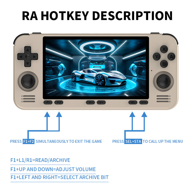 Powkiddy RGB10MAX3 Pro Pocket Handheld Game Console