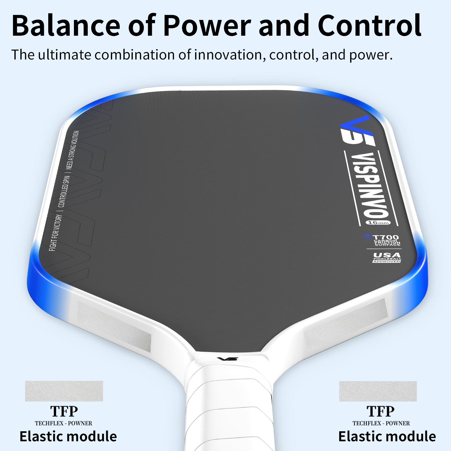 VISPINVO VS-Apex Series-Jing Hong 16mm Pickleball Paddles