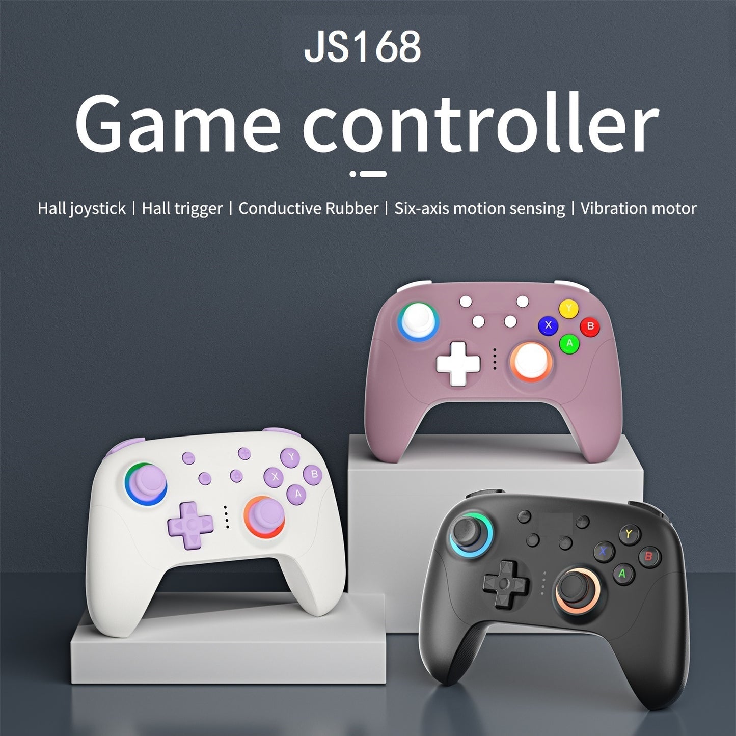 POWKIDDY JS-168 Bluetooth Wireless Handheld Controller