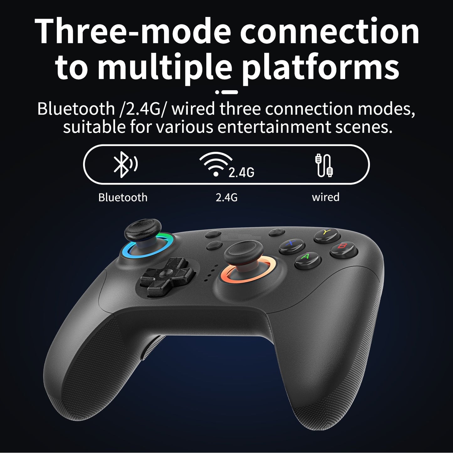 POWKIDDY JS-168 Bluetooth Wireless Handheld Controller