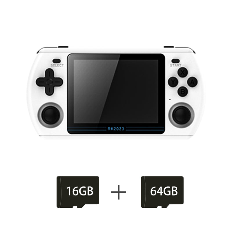 Black and store white game console