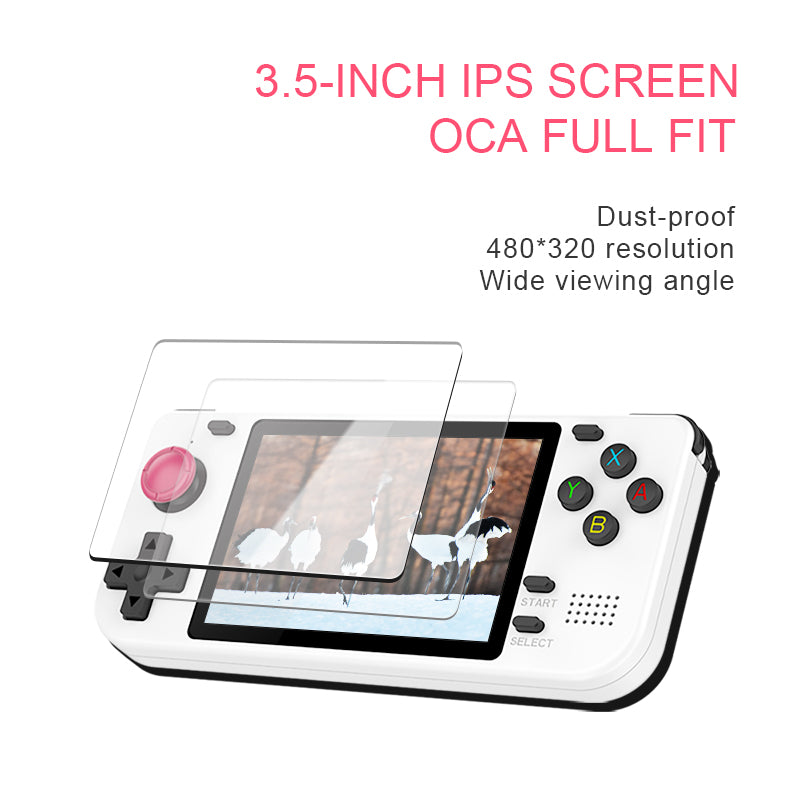 POWKIDDY RGB10S 3.5-Inch IPS OGA Screen Open Source Handheld Game Console RK3326 3D Joystick Trigger Button Children's gifts