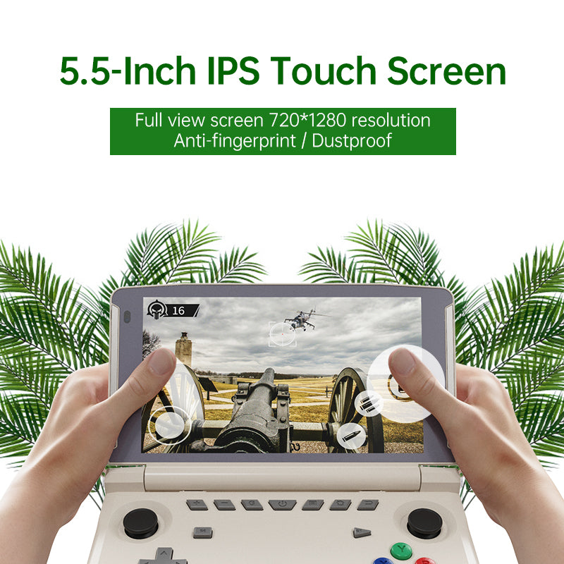 New Powkiddy X18S Android 11 5.5 Inch Touch IPS Screen Flip Handheld Game Cosole T618 Chip Mobile Game Players Ram 4GB Rom 64GB